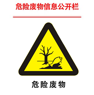 危险废物污染防治责任信息公开栏